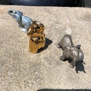 Elephant Collectors Figurines Set of 3